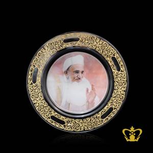 Decorative-crystal-centerplate-of-Moulana-religious-souvenir-gift-for-Bohra-community