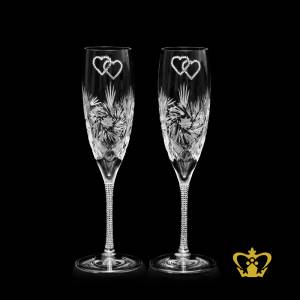 CG-SET-OF-CHAMPAGNE-GLASS-SURAJ-WITH-DIAMOND-HEART-25CL