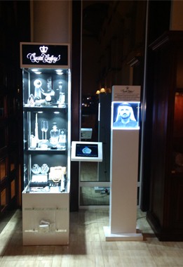 Crystal Gallery Display Cabinet at SABCO Ambassador Golf Day at Arabian Ranches Golf Club