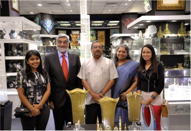 Indian Ambassador to UAE H.E. Mr. T.P.Seetharam Visits Crystal Gallery HQ
