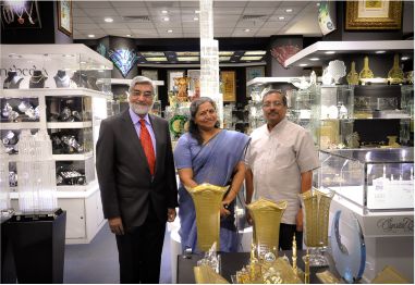 Indian Ambassador to UAE H.E. Mr. T.P.Seetharam Visits Crystal Gallery HQ