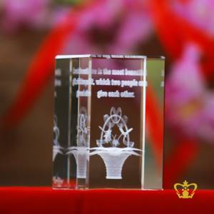Crystal-Cube-3D-flower-laser-engraved-with-text-Love-is-the-most-beautiful-gift-which-two-people-can-give-each-other-valentines-day-gift-2d-3d-customized-personalized-text-word-etched-printed-gift-special-occasion-for-her-for-him-valentines-day-wedding-
