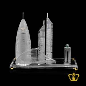 Skyline-of-Dubai-famous-landmark-crystal-replica-gift-tourist-souvenir