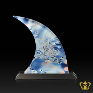 Personalized-crystal-arc-trophy-with-clear-base