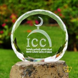 Personalized-Crystal-Round-Paper-Weight-For-Desktop-Customized-With-Your-Name-Designation-Logo