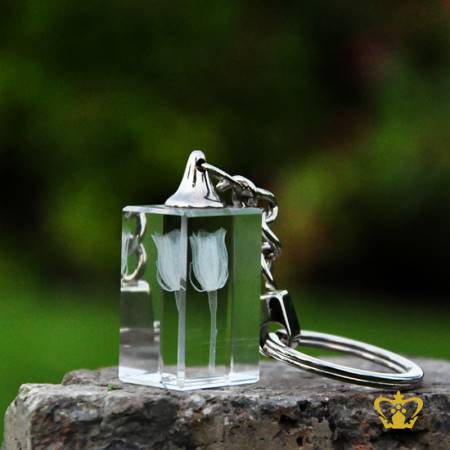 Key-Chain-rectangular-crystal-cube-Laser-Engraved-in-3D-rose-flower-Wedding-Valentine-s-Day-Anniversary-gift-10X20X30-MM