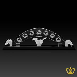 Personalized-Crystal-Horse-Trophy-With-Black-Base-Customized-Logo-Text