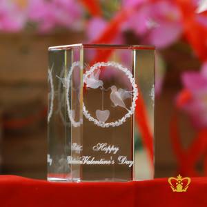 Crystal-cube-hanging-heart-birds-3D-Laser-Engraved-with-text-Happy-Valentines-Day-Valentines-Day-Gift-2d-3d-Customized-Personalized-Text-Word-Engrave-Etched-Printed-Gift-Special-Occasion-For-Her-For-Him-Valentines-Day-Wedding