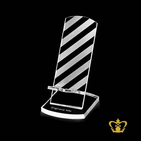 Personalized-Crystal-Mobile-Phone-Holder-For-Desk-Desktop-Customized-With-Your-Name-Designation-Logo