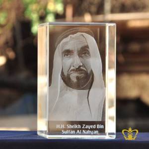 H-H-Sheikh-Zayed-Bin-Sultan-Al-Nahyan-3D-laser-engraved-cube-UAE-national-day-gift-corporate-souvenir