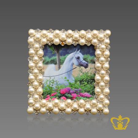 Horse-picture-color-printed-on-decorative-photo-frame