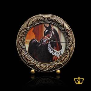Horse-picture-color-printed-on-decorative-photo-frame