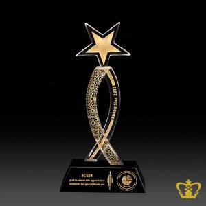 Ribbon-and-star-crystal-cutout-with-clear-base-customized-logo-text