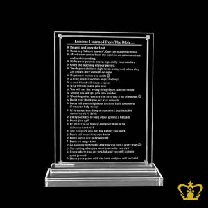 Crystal-Plaque-with-Lessons-learned-from-the-bible-engraved-Baptism-Easter-Christian-occasions-Christmas-gifts