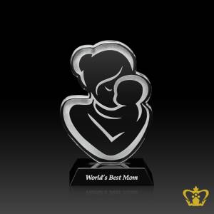 Crystal-cutout-plaque-with-engraved-mother-and-child-special-occasions-mothers-day-gift