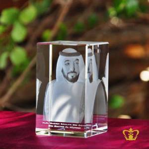 3D-laser-engraved-crystal-rectangular-cube-H-H-Sheikh-Khalifa-Bin-Zayed-Al-Nahyan-with-his-most-popular-quotes-etched-Inspirational-Motivational-Gifts