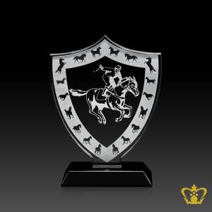 Personalized-Crystal-Horse-Racing-Trophy-With-Black-Base-Customized-Logo-Text