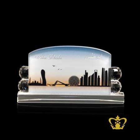 Personalized-Crystal-Desktop-Business-Card-Holder