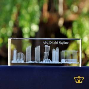 Skyline-of-Abu-Dhabi-famous-landmark-3D-engraving-crystal-cube-gift-tourist-souvenir