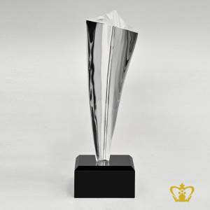 Arabic-number-one-crystal-trophy-stands-on-black-base-customize-text-logo-engrave