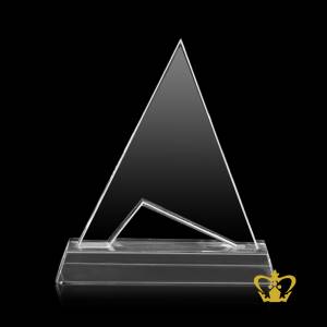 Crystal-cutout-alphabet-A-with-clear-base-customized-logo-text-engraving