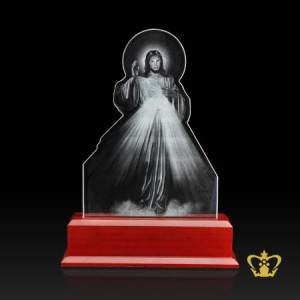 CG-JESUS-CUTOUT-12X8-5INC-LASER-2D-W-WOODEN-BASE