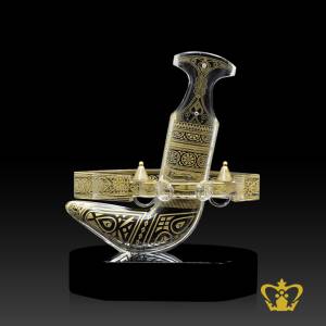 CG-KHANJAR-REPLICA-8-5IN-GOLD-W-BASE