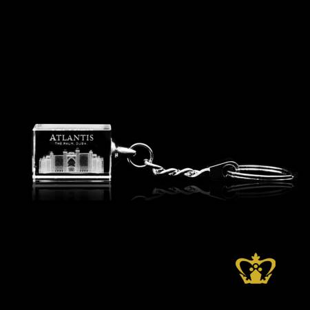 Famous-landmark-Atlantis-hotel-Dubai-3D-laser-engraved-crystal-key-chain-leaving-UAE-souvenir-tourist-gift