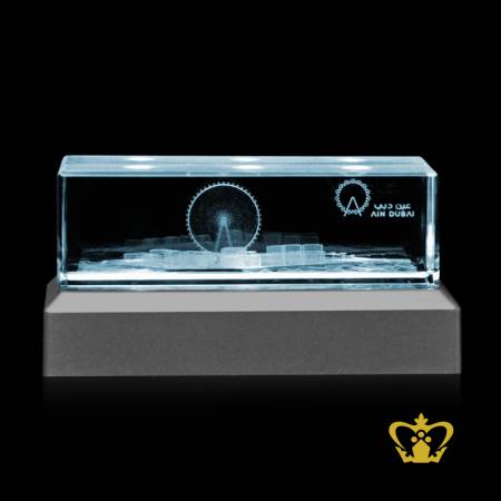 CG-CUBE-90X50X30MM-AIN-DUBAI-3D-WITH-LED-BASE