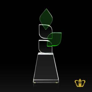 CG-LEAF-TROPHY-GREEN-CLEAR-8X2-75IN