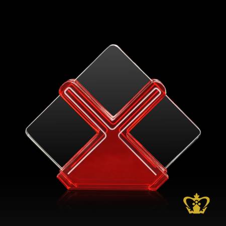 CG-TRIANGLE-TROPHY-8-IN-RED-CLEAR