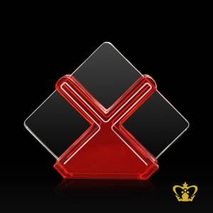 CG-TRIANGLE-TROPHY-8-IN-RED-CLEAR