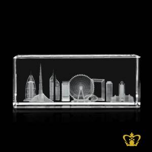 CUBE-60X60X150MM-NEW-DUBAI-SKYLINE-3D-LASER