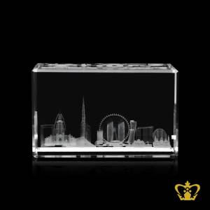 CUBE-60X60X100MM-UAE-SKYLINE-3D-LASER