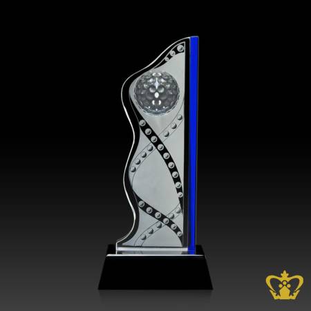 KND-GOLF-TROPHY-8-5IN-BLUE-CLEAR