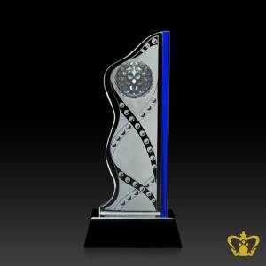 KND-GOLF-TROPHY-8-5IN-BLUE-CLEAR