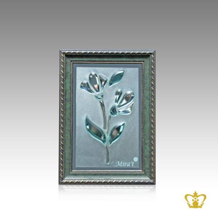 Crystal-frame-flower-design-housewarming-gift