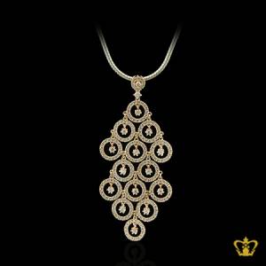 Classy-round-golden-crystal-star-pendant-charming-designer-jewelry-gift-for-her