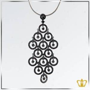 Stylish-gorgeous-brown-crystal-star-pendant-charming-designer-jewelry-gift-for-her