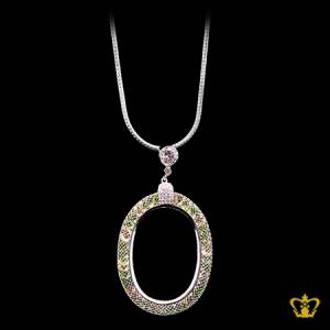 Precious-green-crystal-round-pendant-elegant-gift-for-her
