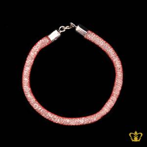 Mesh-tube-red-bracelet-filled-with-white-crystal-stone-exquisite-jewelry-gift-for-her