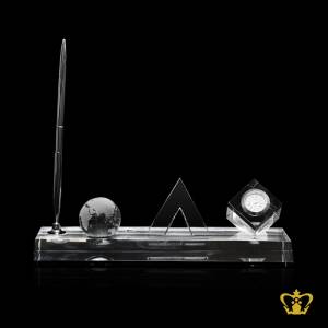 Personalized-Crystal-Desktop-Business-Card-Holder