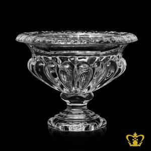 Imperial-elegantly-carved-footed-crystal-bowl-decorative-gift