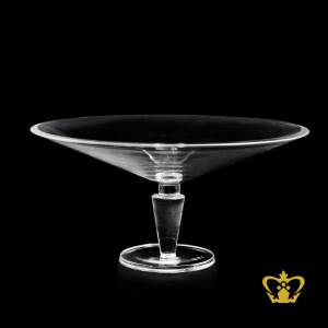 Footed-elegant-modish-crystal-round-bowl