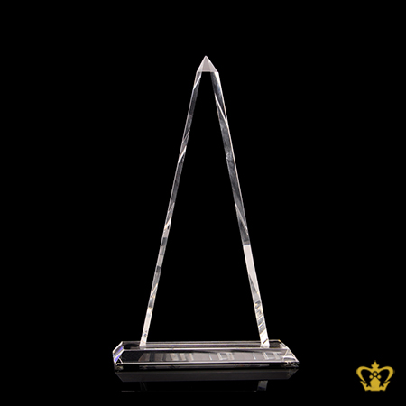 Crystal-obelisk-pyramid-shape-plaque-with-clear-base-customized-logo-text