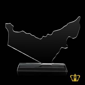 UAE-Map-Cutout-Trophy-With-clear-base-UAE-National-Day-Gift