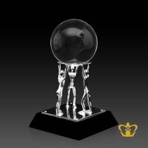 Custom-Made-Three-Metal-Man-Embellish-with-Crystal-Sphere