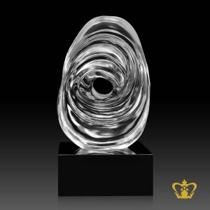 Artistry-Manufactured-Design-of-Crystal-Eye-of-Wisdom-stands-on-Black-Crystal-Base