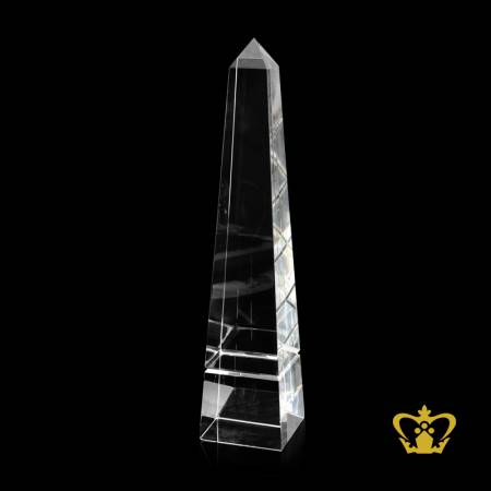 Personalized-crystal-obelisk-trophy-customized-text-engraving-logo