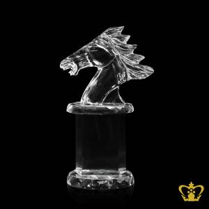 Personalized-Crystal-Horse-Bust-Cutout-Trophy-With-Clear-Base-Customized-Logo-Text